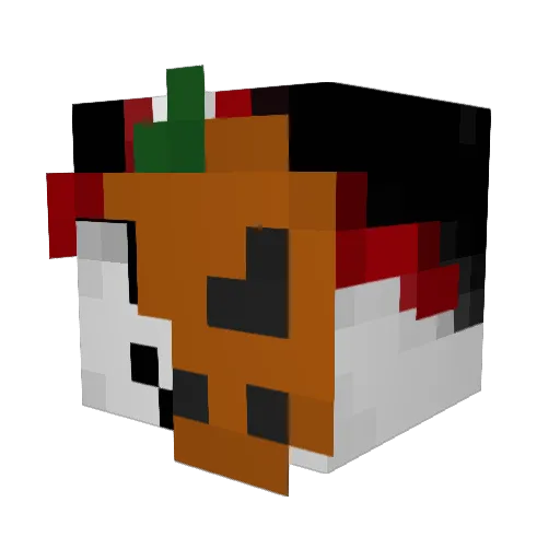 Solria Minecraft avatar head, 3D render