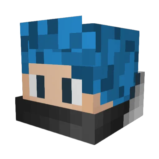 SolterGames Minecraft avatar head, 3D render