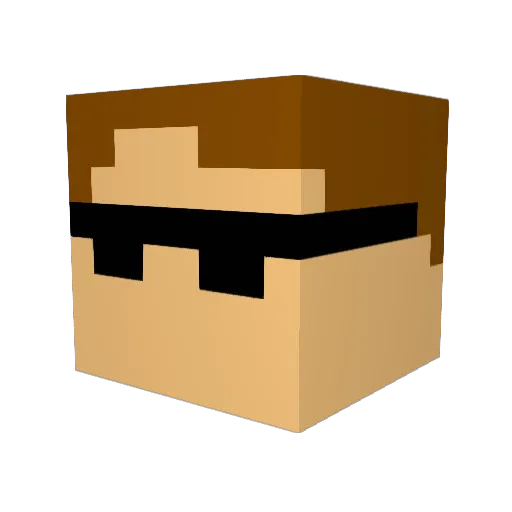 Soltnim Minecraft avatar head, 3D render
