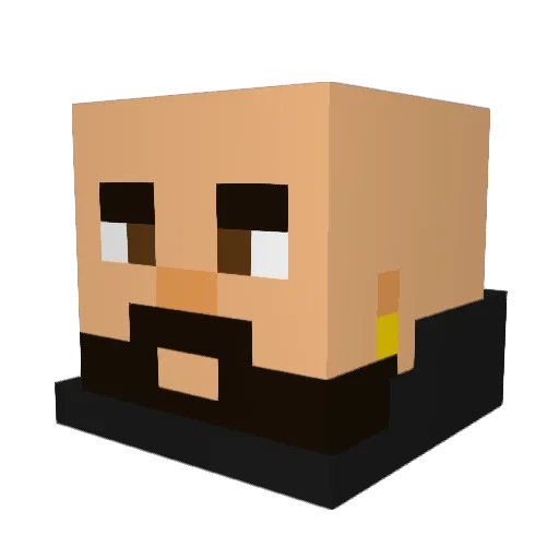 Soltun999 Minecraft avatar head, 3D render