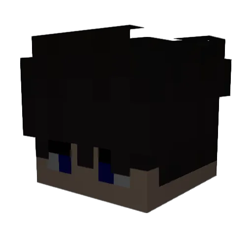 Solumbus Minecraft avatar head, 3D render