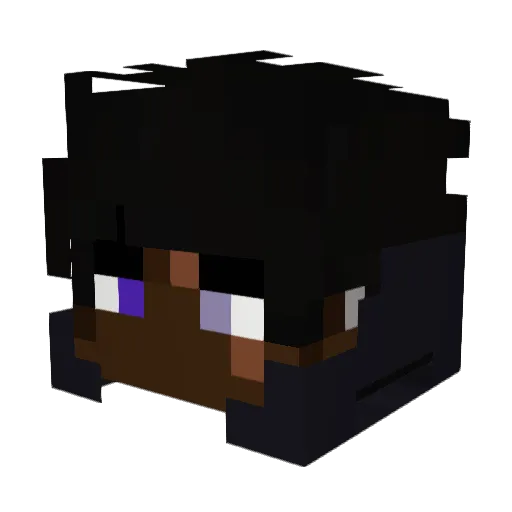 Soluminium Minecraft avatar head, 3D render