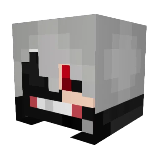 Solunor Minecraft avatar head, 3D render