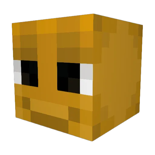Solusness Minecraft avatar head, 3D render