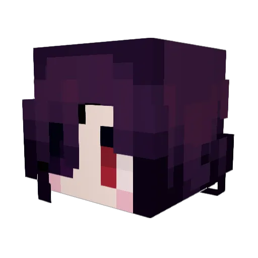 Solusylum Minecraft avatar head, 3D render