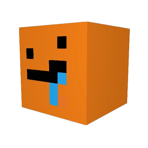SolutionsOficial Minecraft avatar head, 3D render