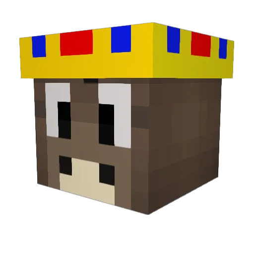 Solvars Minecraft avatar head, 3D render