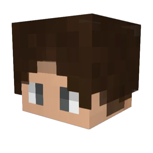 Solven2 Minecraft avatar head, 3D render