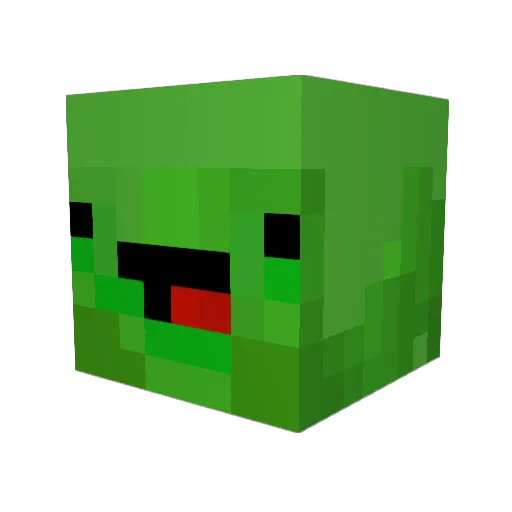 Solvx Minecraft avatar head, 3D render
