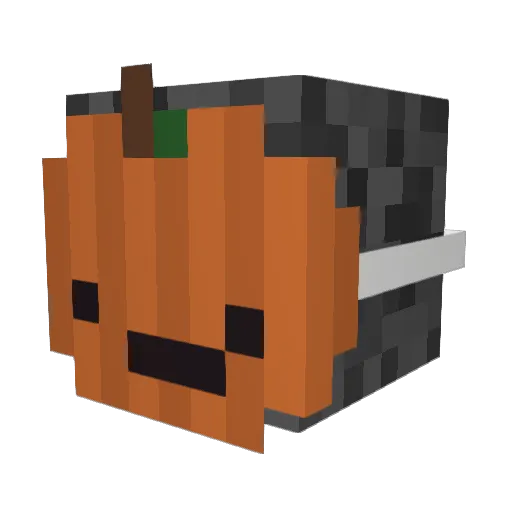 Solyin Minecraft avatar head, 3D render