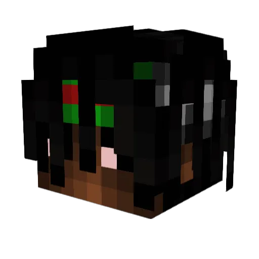 SomDamy Minecraft avatar head, 3D render