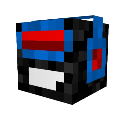 SomP0 Minecraft avatar head, 3D render