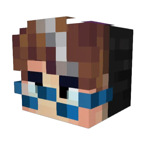 Soma_Mortan Minecraft avatar head, 3D render