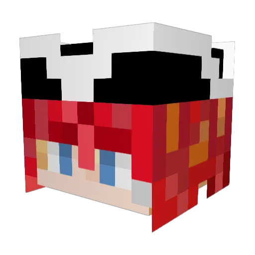 Somand_gaming Minecraft avatar head, 3D render