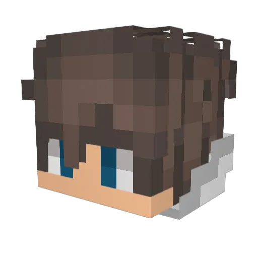 Somatci Minecraft avatar head, 3D render