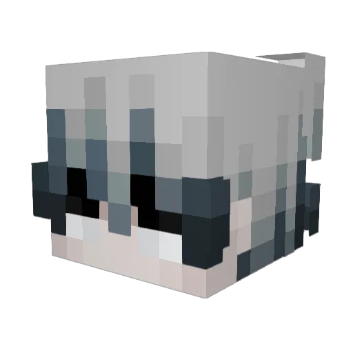 SomberSlam Minecraft avatar head, 3D render