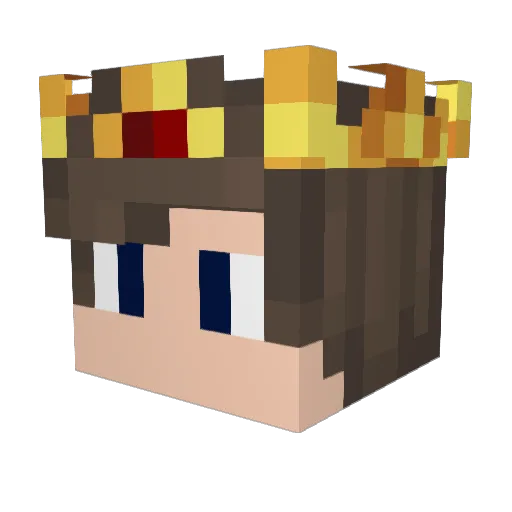 Sombleum Minecraft avatar head, 3D render