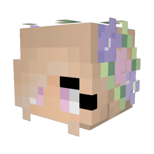 SombraCakes Minecraft avatar head, 3D render