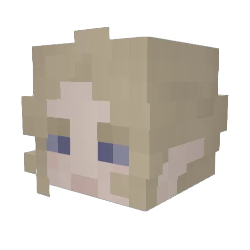 SombraSalad Minecraft avatar head, 3D render