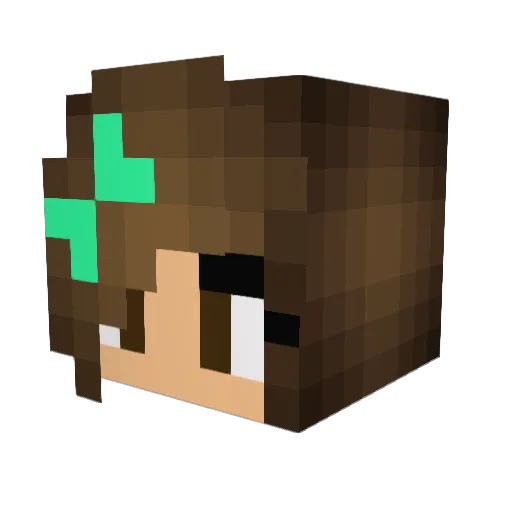 Sombrero925 Minecraft avatar head, 3D render