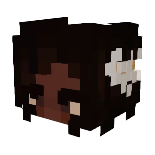 Somdazo Minecraft avatar head, 3D render