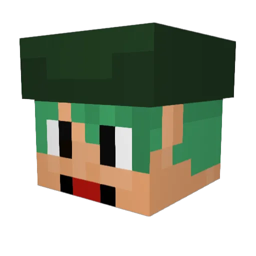 Some1Fartedivo Minecraft avatar head, 3D render