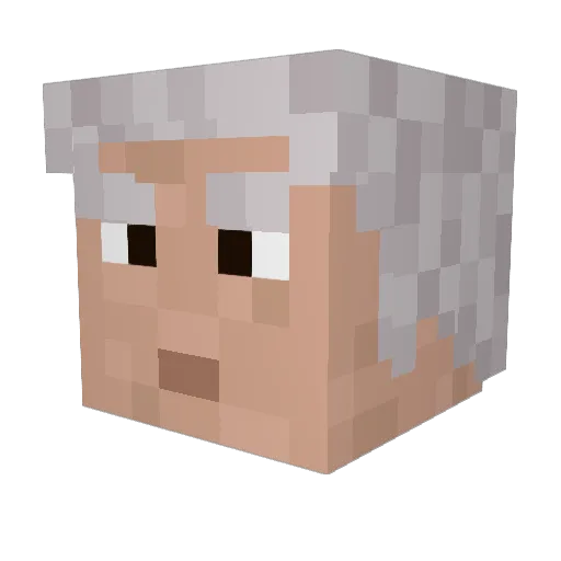Some1behindyou Minecraft avatar head, 3D render