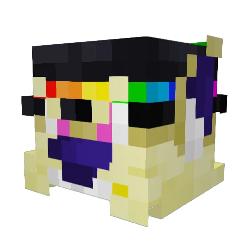SomeBadHat Minecraft avatar head, 3D render