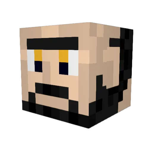 SomeCookie Minecraft avatar head, 3D render