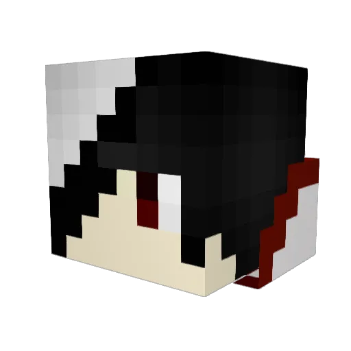 SomeDeath Minecraft avatar head, 3D render