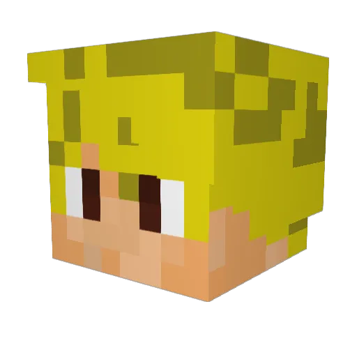 SomeDingus Minecraft avatar head, 3D render