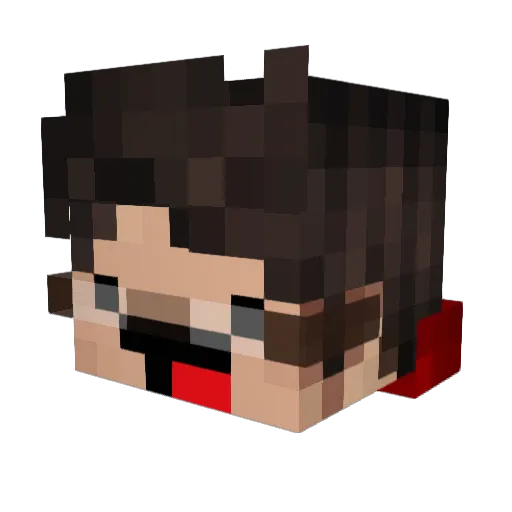 SomeDirector Minecraft avatar head, 3D render