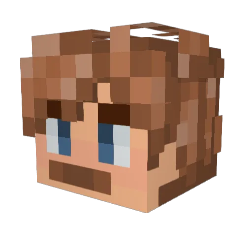 SomeDudeAlex Minecraft avatar head, 3D render