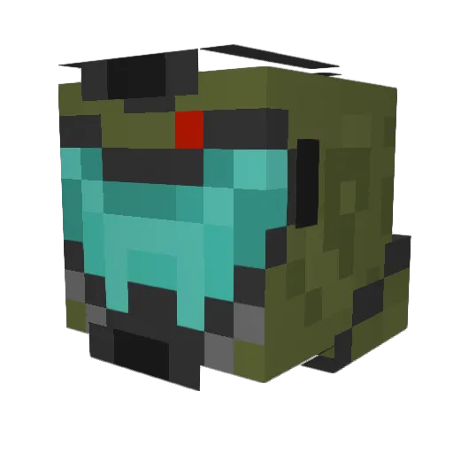 SomeDumbSkrub Minecraft avatar head, 3D render