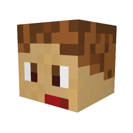 SomeJimbo Minecraft avatar head, 3D render