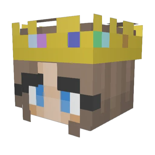 SomeQueenBean Minecraft avatar head, 3D render