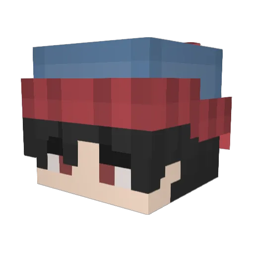 SomeSaMMu Minecraft avatar head, 3D render