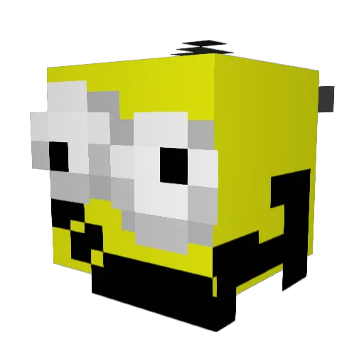 SomeSkidd Minecraft avatar head, 3D render