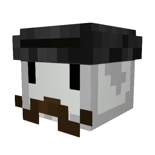 SomeThingz Minecraft avatar head, 3D render