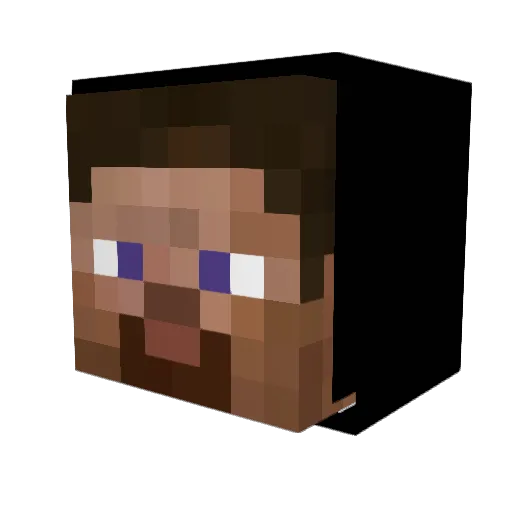 SomeURL Minecraft avatar head, 3D render