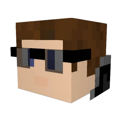 Someguy547 Minecraft avatar head, 3D render
