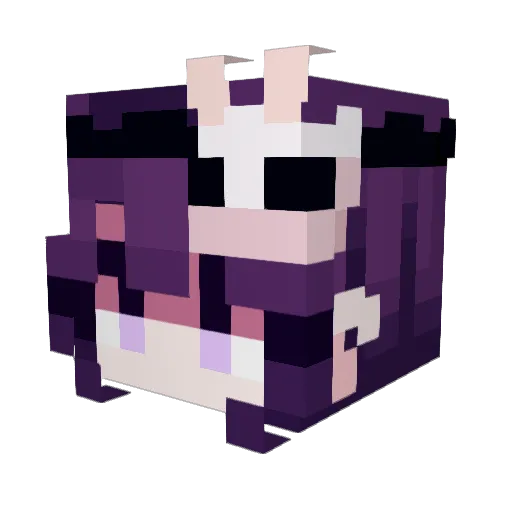 Someisse Minecraft avatar head, 3D render