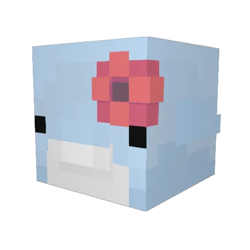 Somelody Minecraft avatar head, 3D render