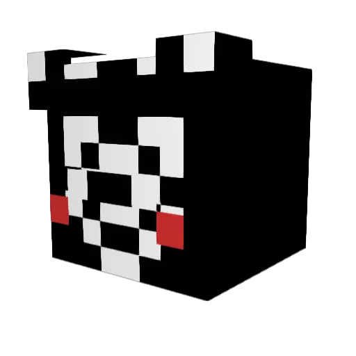 Somen88 Minecraft avatar head, 3D render