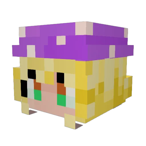 SomeoneElseTD Minecraft avatar head, 3D render