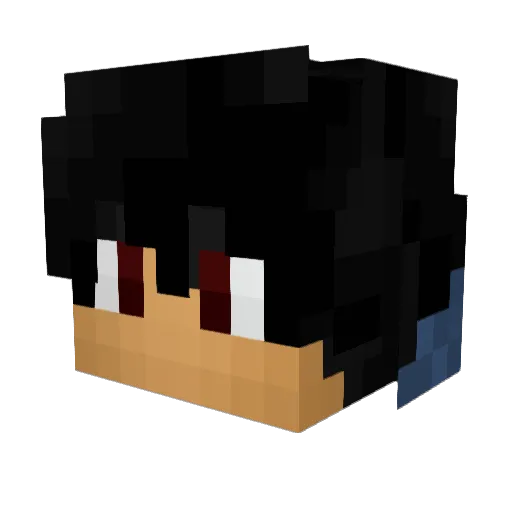 SomeoneInapt Minecraft avatar head, 3D render