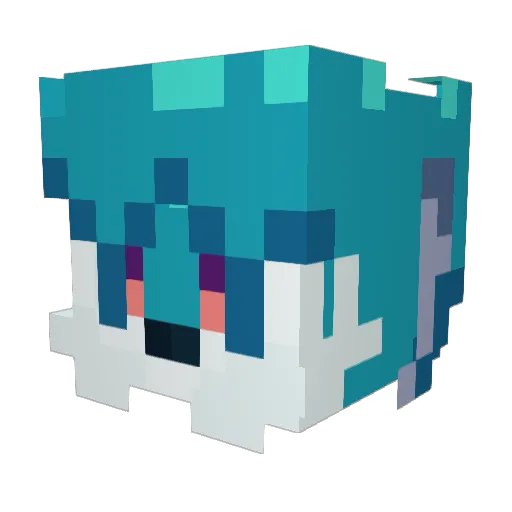 SomeoneLostSoul Minecraft avatar head, 3D render