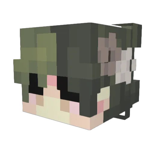 SomeoneSam Minecraft avatar head, 3D render