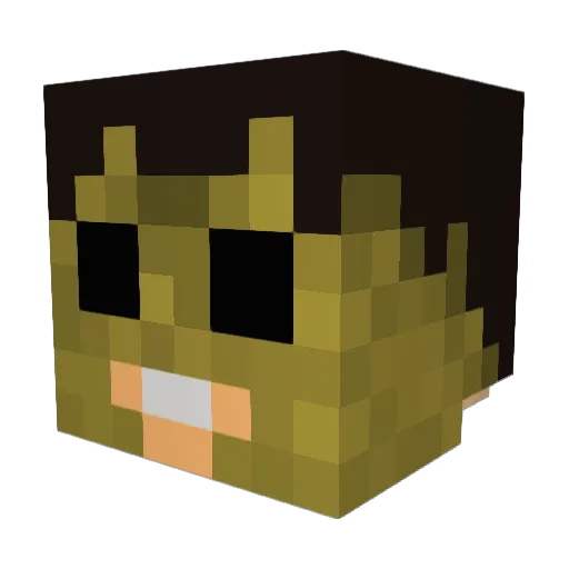 SomeoneSlick Minecraft avatar head, 3D render