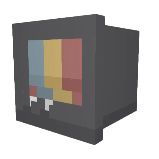 SomeoneUnlikely Minecraft avatar head, 3D render